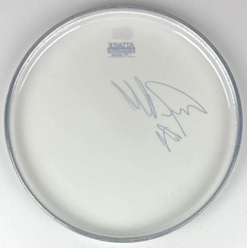 Guns N' Roses: Steven Adler Signed Attack Brand Drumhead (Beckett Authentication) - 2