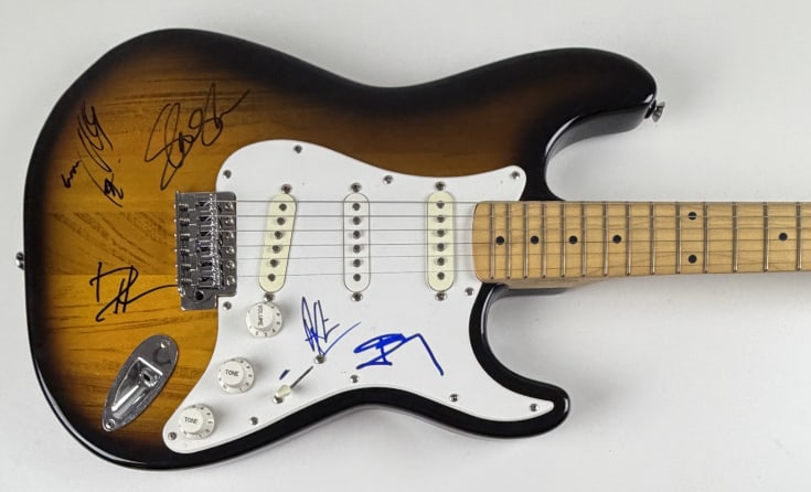 Guns N' Roses Fully Group Signed Fender Squire Stratocaster-Style Guitar (5 Sigs) (1 of 6)