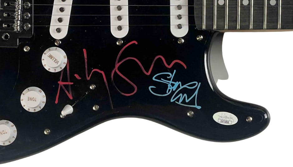 The Police Group Signed "Zenyatta Mondatta" Custom Graphics Guitar (3 Sigs) (JSA) - 3