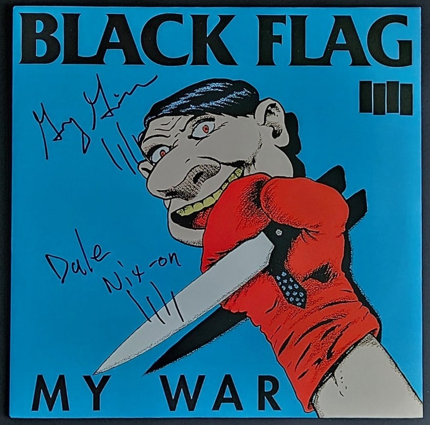 Black Flag: Greg Ginn & Dale Nixon Signed "My War" Album (2 Sigs) (Third Party Guaranteed) (1 of 1)