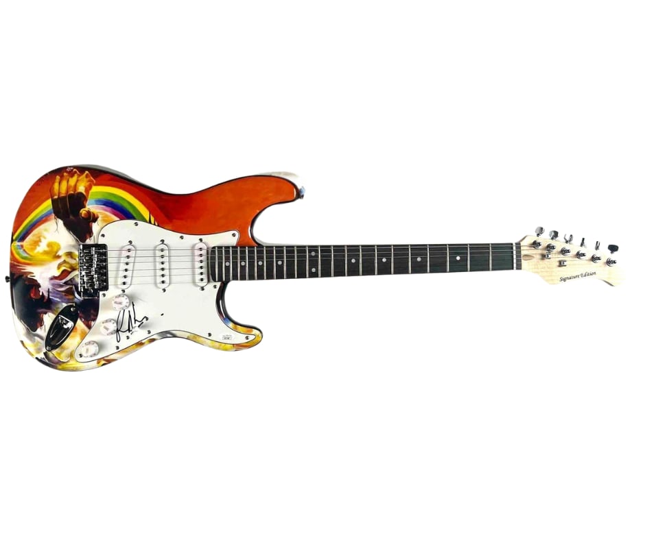 Rainbow/Deep Purple: Ritchie Blackmore Signed Custom “Rising” Graphics Strat-Style Guita - 2