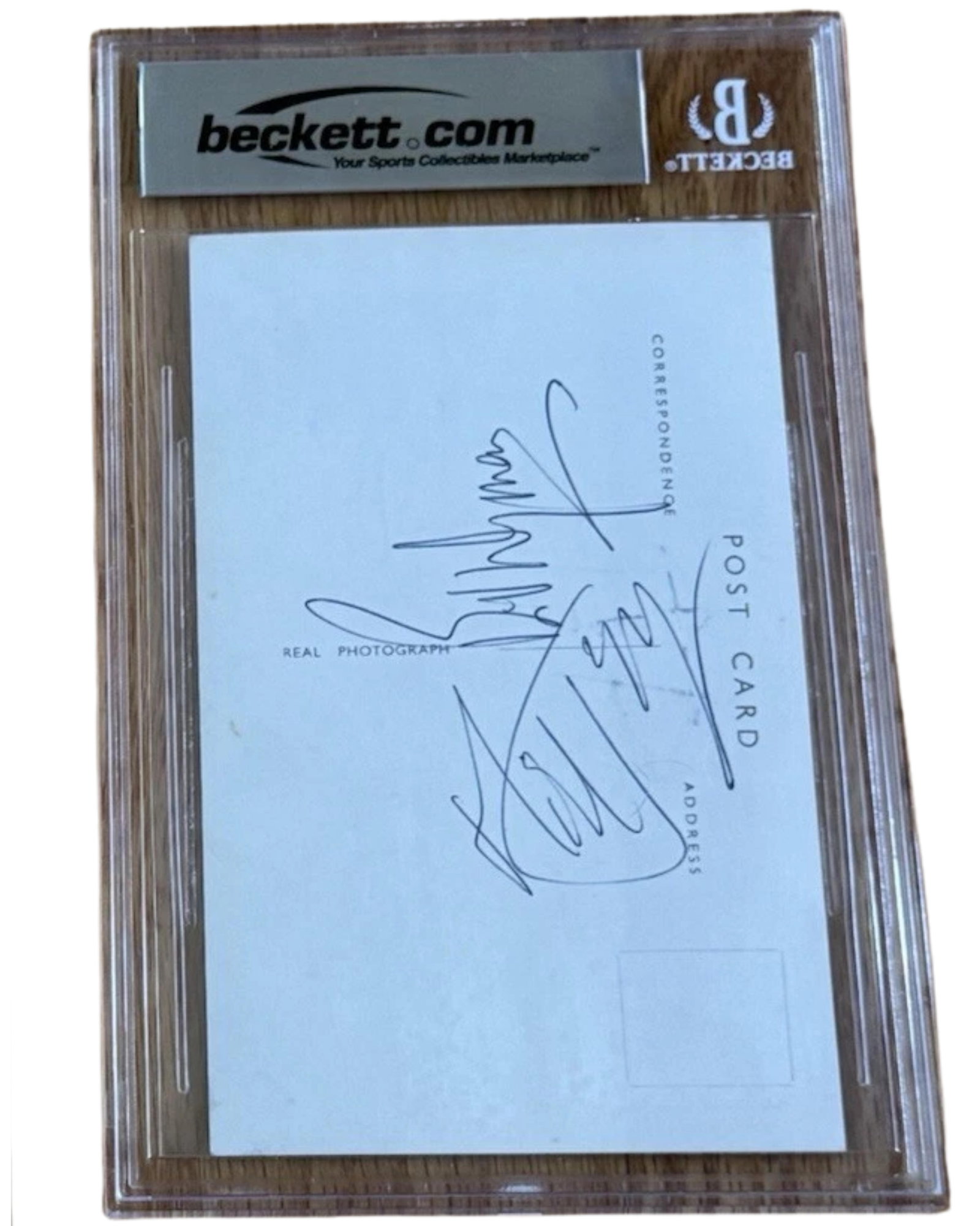 The Rolling Stones Fully Group Signed Set of (2) Postcard & Cut (Beckett Encapsulated) - 4