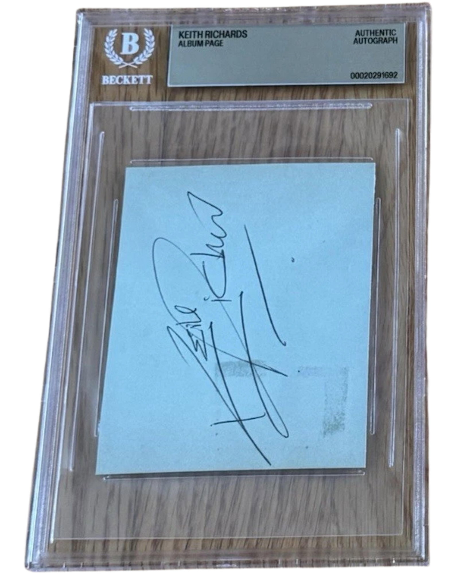 The Rolling Stones Fully Group Signed Set of (2) Postcard & Cut (Beckett Encapsulated) - 5