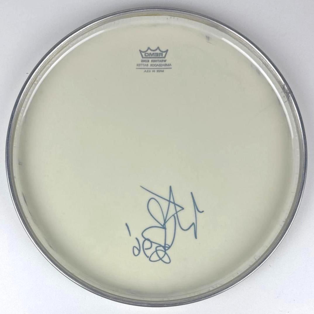 The Rolling Stones: Charlie Watts Signed 13" Remo Brand Drumhead (Third Party Guaranteed) - 2