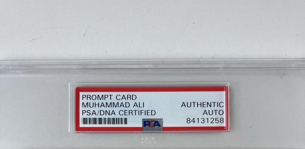 Muhammad Ali Hand-Written 5" x 8" Prompt Card Letter (PSA/DNA Encapsulated) - 3