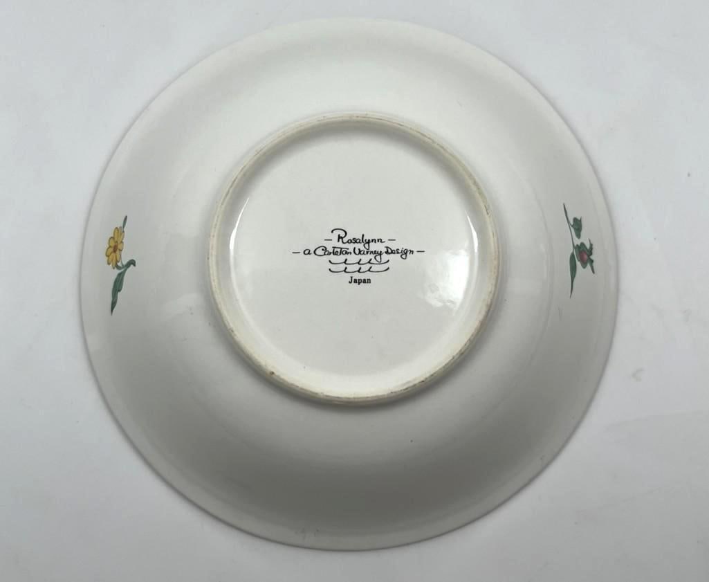Jimmy & Rosalynn Carter Carleton Varney "Rosalynn" Pattern Bowl (Carter Estate) - 2