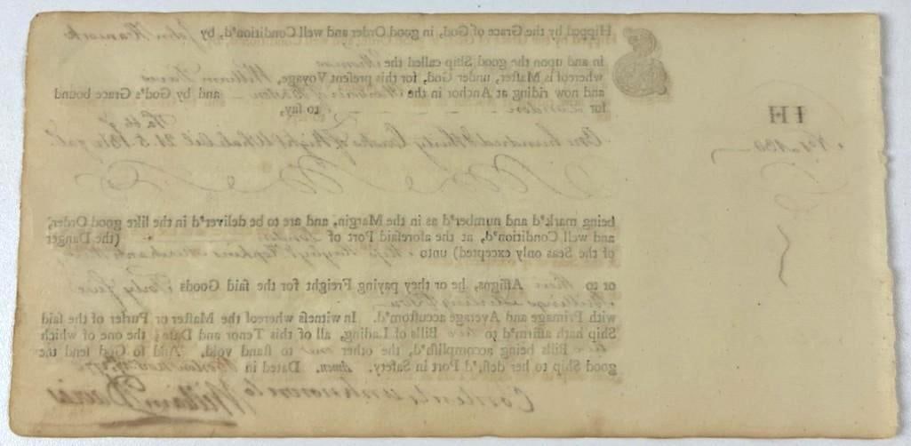 John Hancock 1770 Signed and Handwritten Boston Ship Receipt (PSA/DNA Authentication) - 2