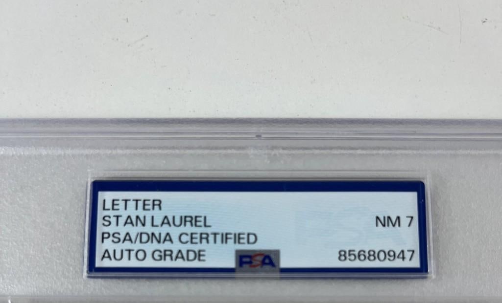 Stan Laurel Signed Typed 1957 Letter to Laurel & Hardy Fan Club (PSA/DNA Encapsulated) - 3