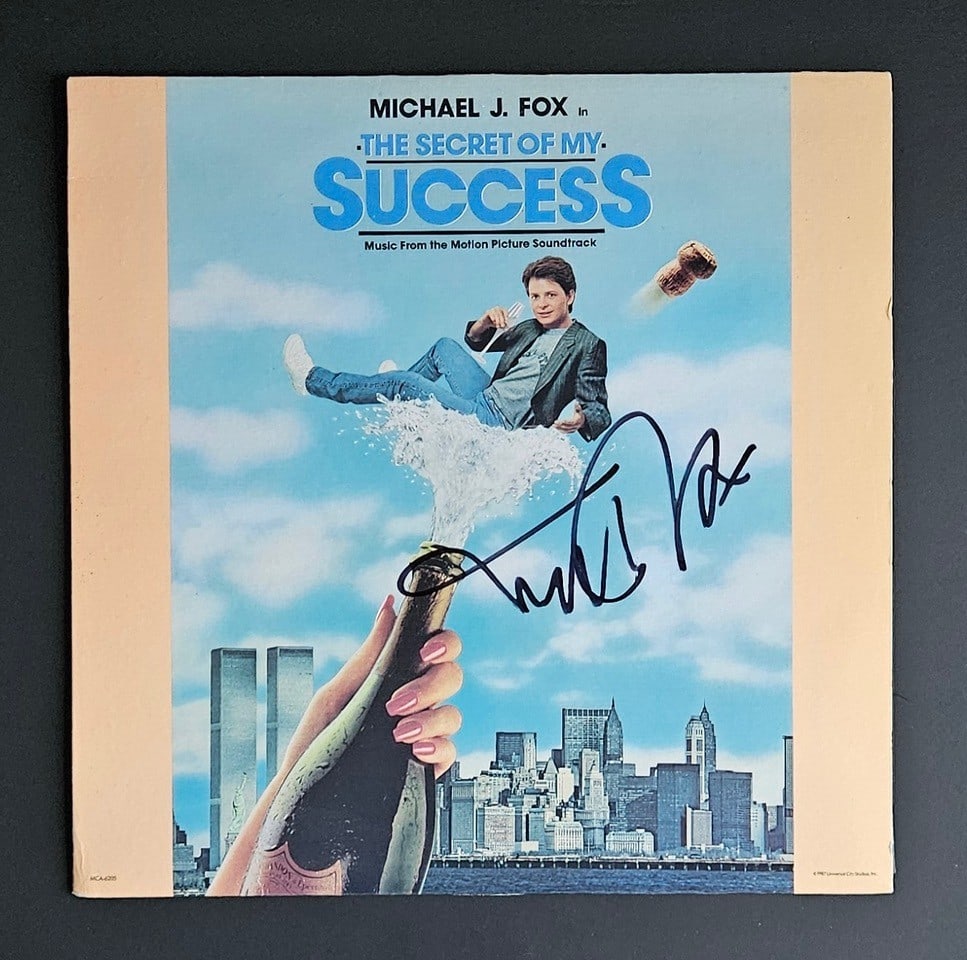 The Secret of My Success: Michael J. Fox Signed Soundtrack Album (Third Party Guaranteed) (1 of 1)