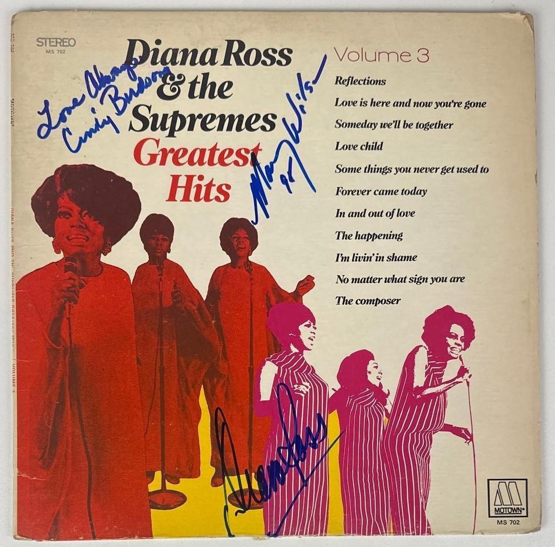 Diana Ross & the Supremes Group Signed "Greatest Hits" Album (3 Sigs) (Beckett Authentication) (1 of 4)