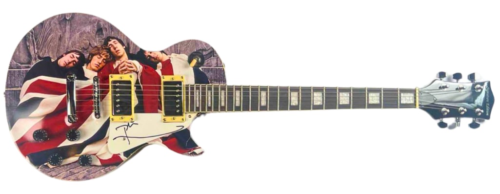 The Who: Pete Townshend Signed Custom "The Kids Are Alright" Graphics Les Paul-Style Guitar (JSA) - 2