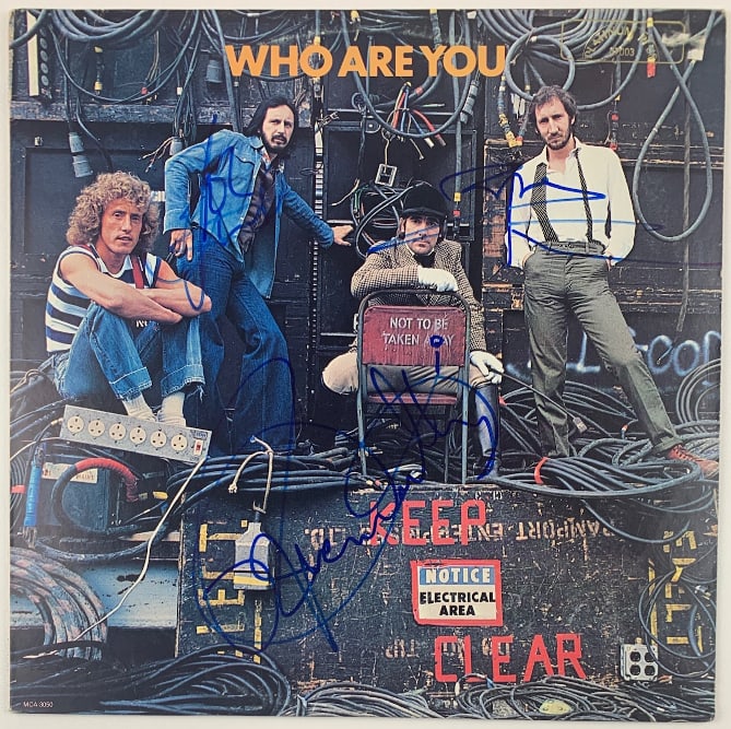 The Who Group Signed "Who Are You" Album (3 Sigs) (Beckett Authentication) (1 of 6)