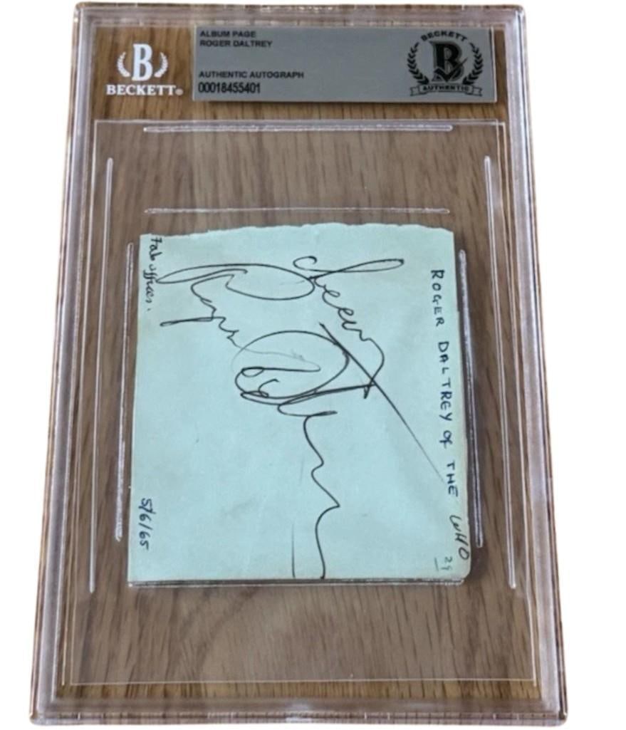 The Who Fully Group Signed Set of (3) Signed Cuts (Beckett Encapsulated) - 2