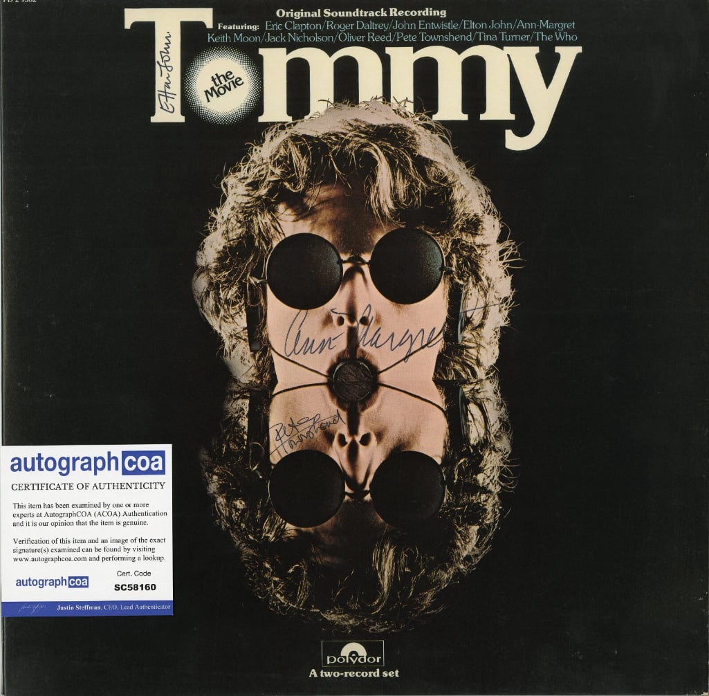 The Who, Ann Margret & Elton John Signed “Tommy” Soundtrack Album (3 Sigs) (ACOA Authent (1 of 2)
