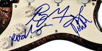 The Doors Group Signed "Greatest Hits" Themed Fender-Style Guitar (3 Sigs) (JSA Authentication) - 3