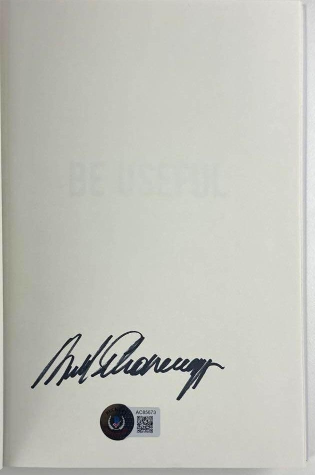 Arnold Schwarzenegger Signed "Be Useful: Seven Tools for Life" Book (Beckett) - 2