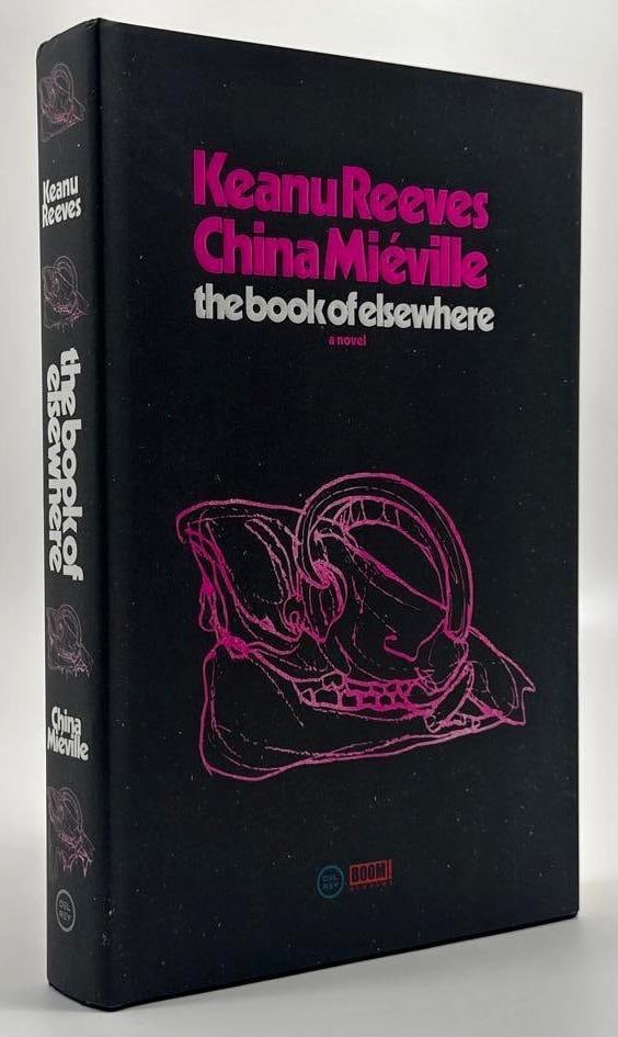 Keanu Reeves & China Mieville Signed "The Book of Elsewhere" First Edition Book (Third Party): Color hardcover 9.5" x 6.5" book signed on the inside front page in black felt tip marker and black ballpoint pen by actor and musician Keanu Reeves and author China Mieville. In fine condition.