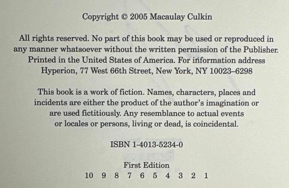 Macaulay Culkin Signed "Junior" First Edition Book (Beckett & JSA Authentication) - 5