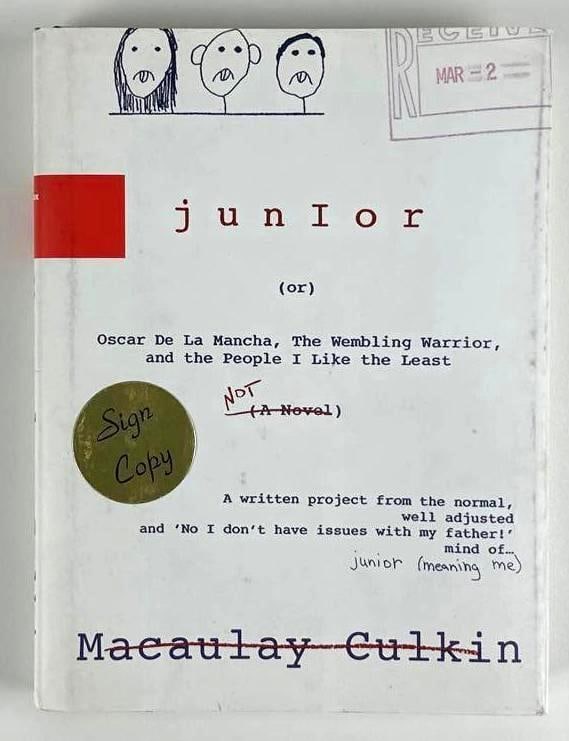 Macaulay Culkin Signed "Junior" First Edition Book (Beckett & JSA Authentication) - 7