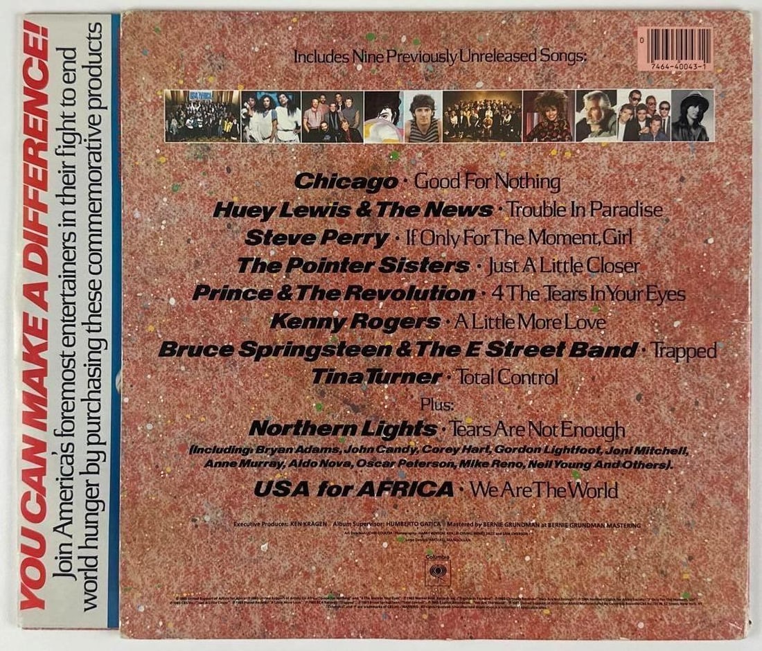 Dan Aykroyd Signed USA for Africa "We Are The World" Album (PSA/DNA Authentication) - 2