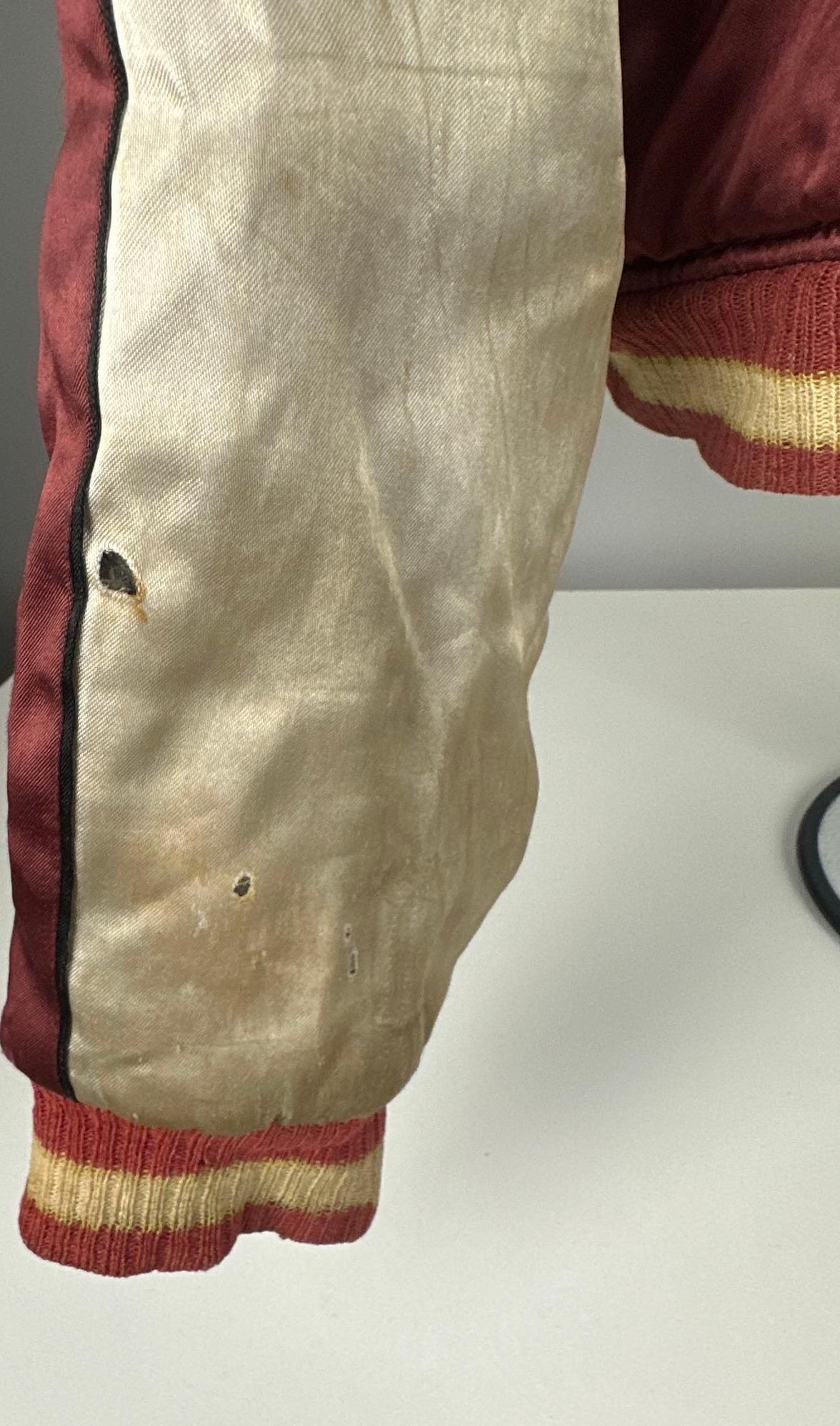 Vintage Original 1950s Korean War-Era Reversible Korea Satin Jacket (Chip Rachlin Collection) - 11