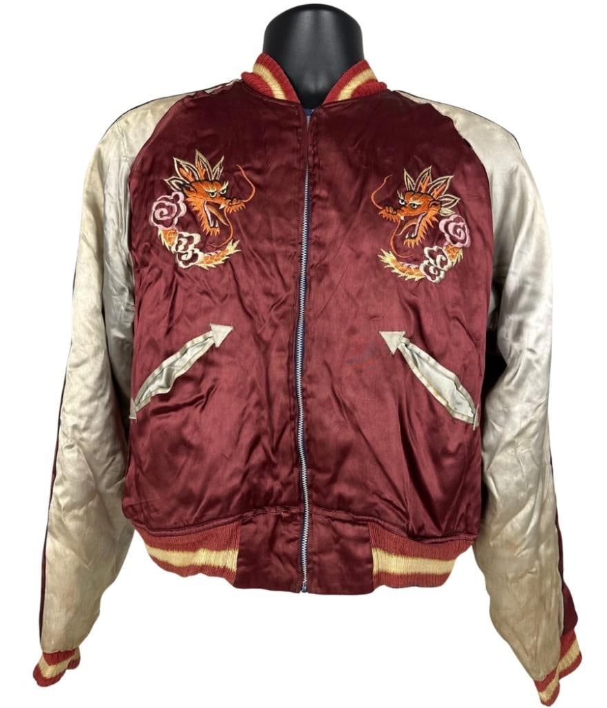 Vintage Original 1950s Korean War-Era Reversible Korea Satin Jacket (Chip Rachlin Collection) - 2