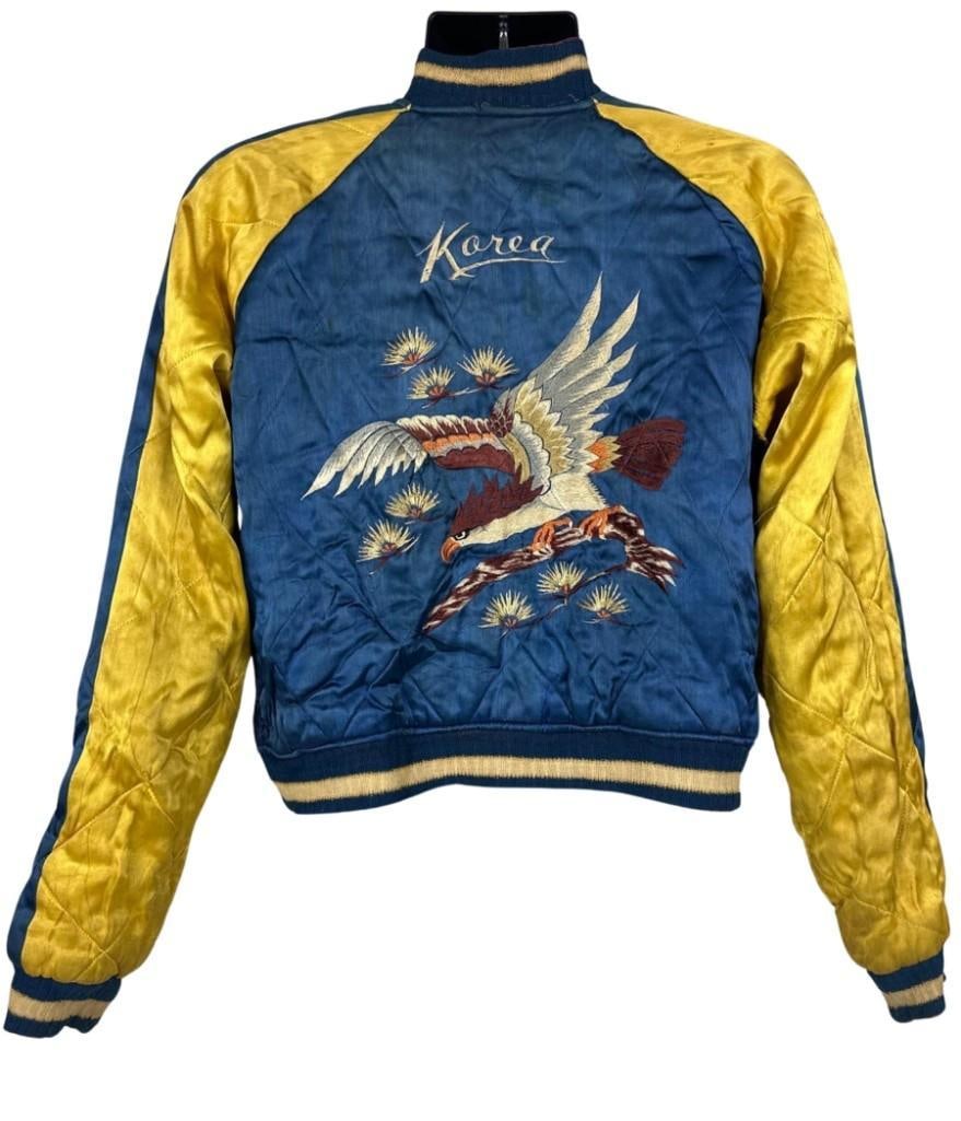 Vintage Original 1950s Korean War-Era Reversible Korea Satin Jacket (Chip Rachlin Collection) - 7