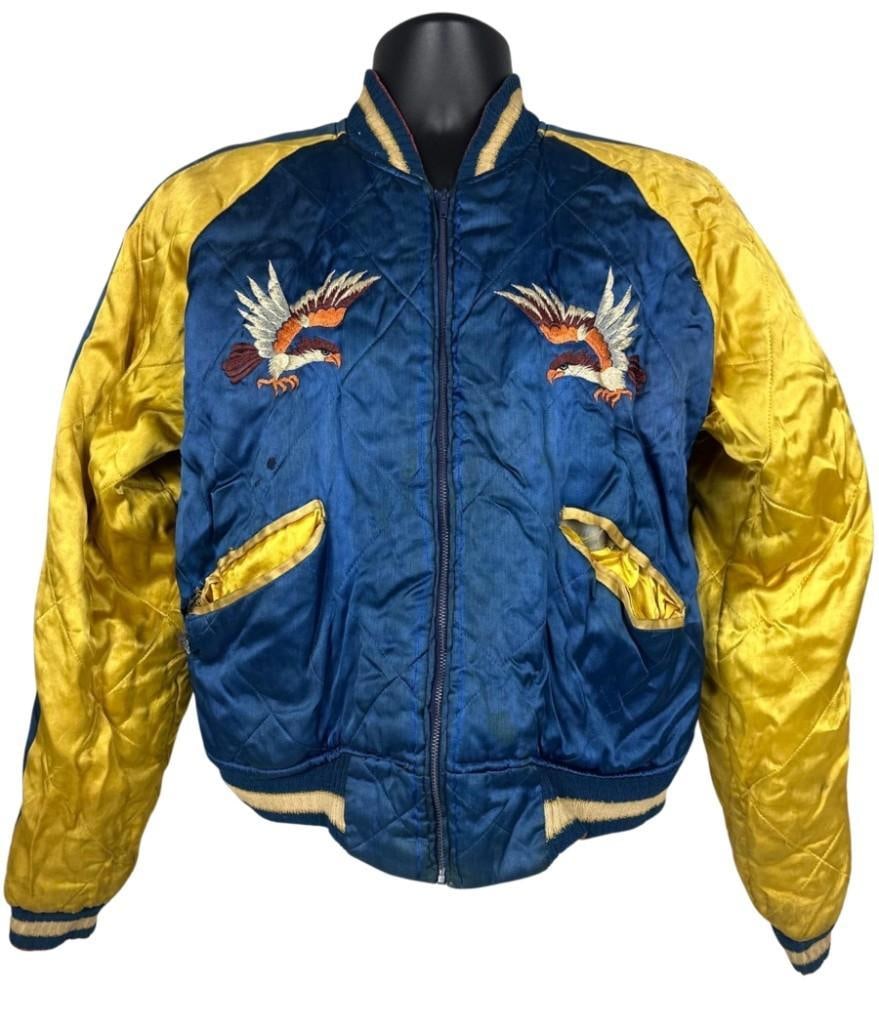 Vintage Original 1950s Korean War-Era Reversible Korea Satin Jacket (Chip Rachlin Collection) - 8
