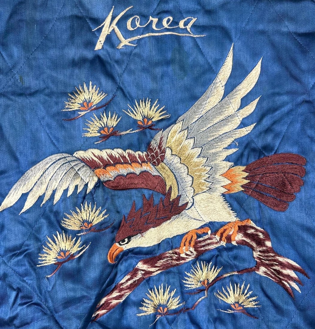 Vintage Original 1950s Korean War-Era Reversible Korea Satin Jacket (Chip Rachlin Collection) - 9
