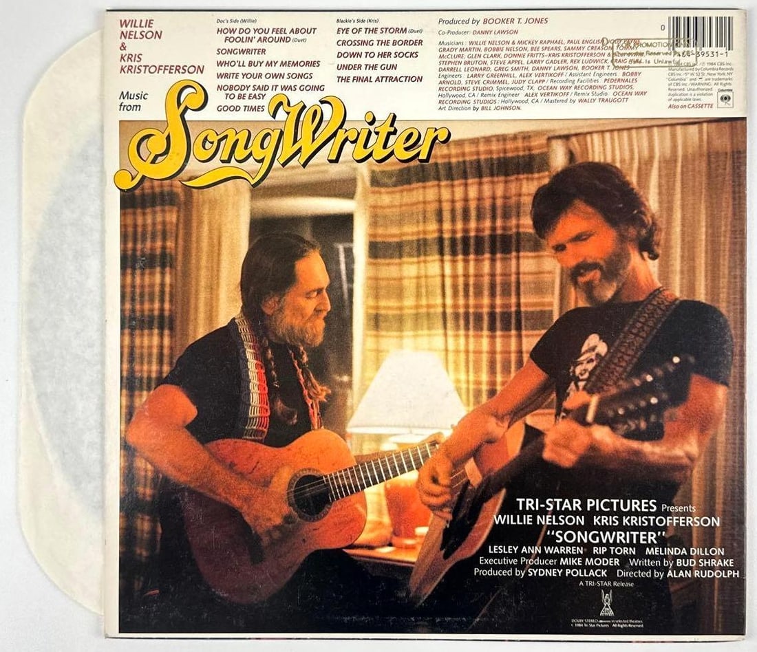 Willie Nelson & Kris Kristofferson Signed "Music From Song Writer" Album (PSA/DNA) - 2
