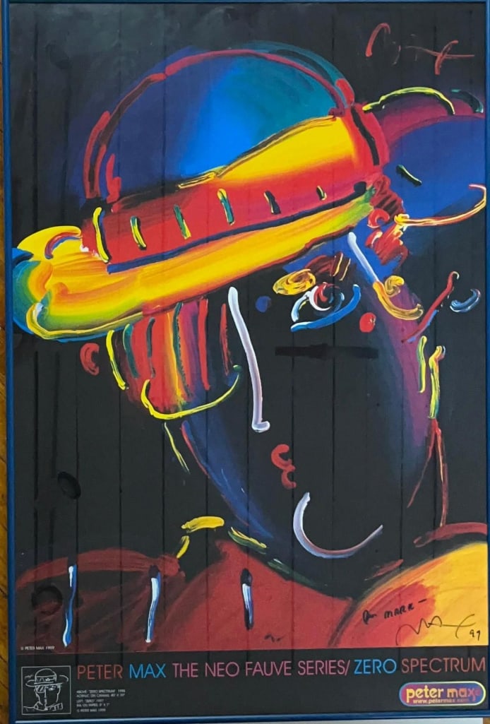 Peter Max Signed "Neo Fauve Series" 39.5" x 24" Framed Poster (Third Party Guaranteed) (1 of 3)