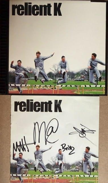 Relient K Group Signed "S/T" CD (3 Sigs) (Third Party Guaranteed): "Relient K" CD signed on the cover in black felt tip marker by Relient K band members Matt Thiessen, Matt Hoopes, and Brian Pittman. Measuring approximately 5" x 5" and in good condition with light