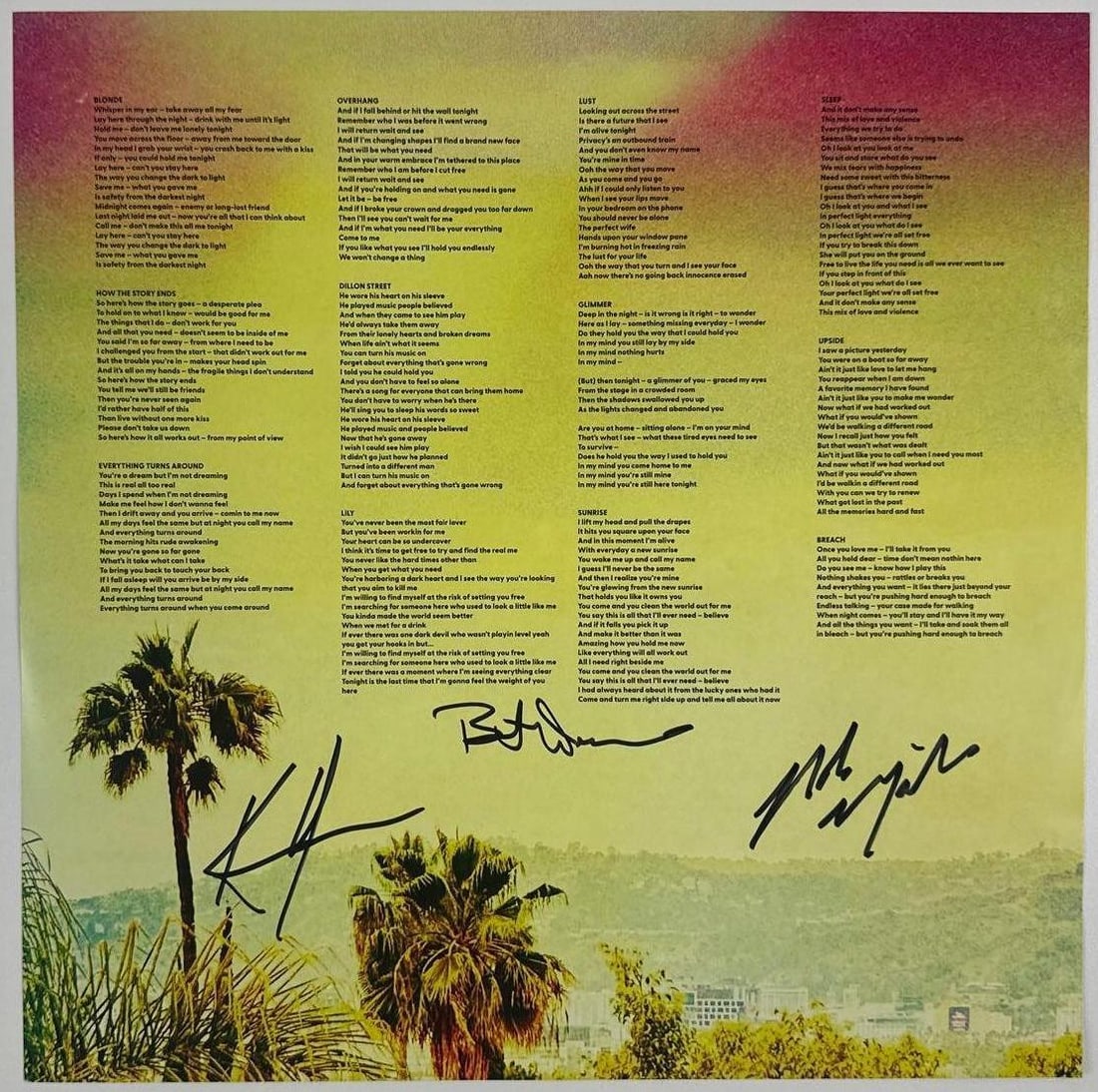 Dogstar Group Signed "Somewhere Between the Powerlines" Album (3 Sigs) (Third Party) (1 of 3)
