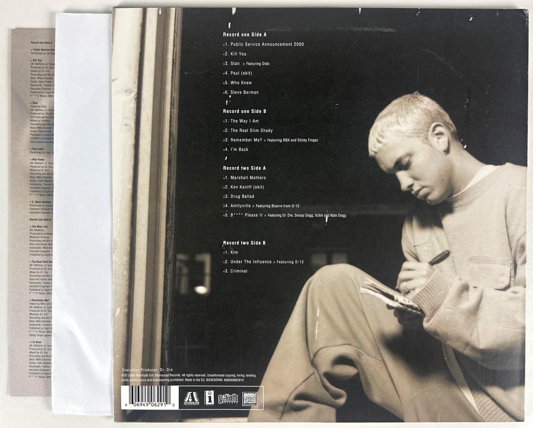 Eminem: Devon Sawa Signed "The Marshall Mathers LP" Album (JSA Authentication) - 2