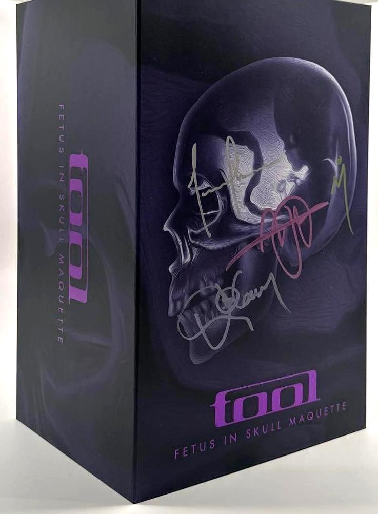 Tool Group Signed "Fetus in Skull Maquette" W/ Original Box (4 Sigs) (JSA) - 2