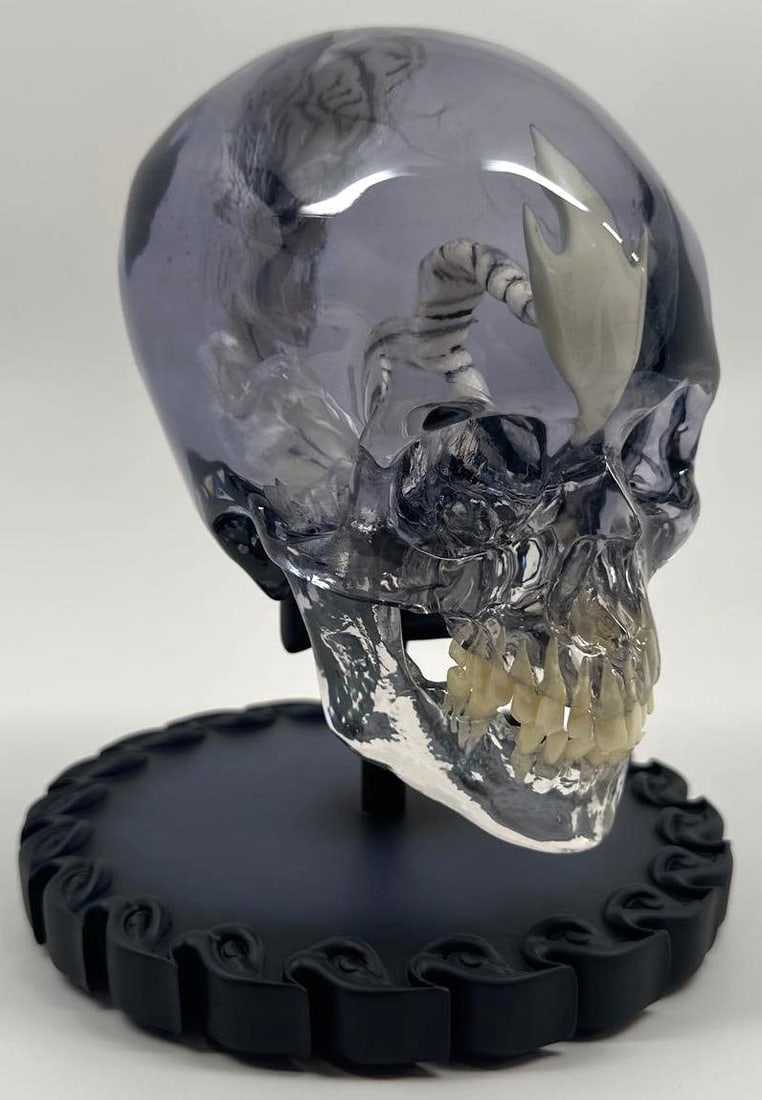 Tool Group Signed "Fetus in Skull Maquette" W/ Original Box (4 Sigs) (JSA) - 3