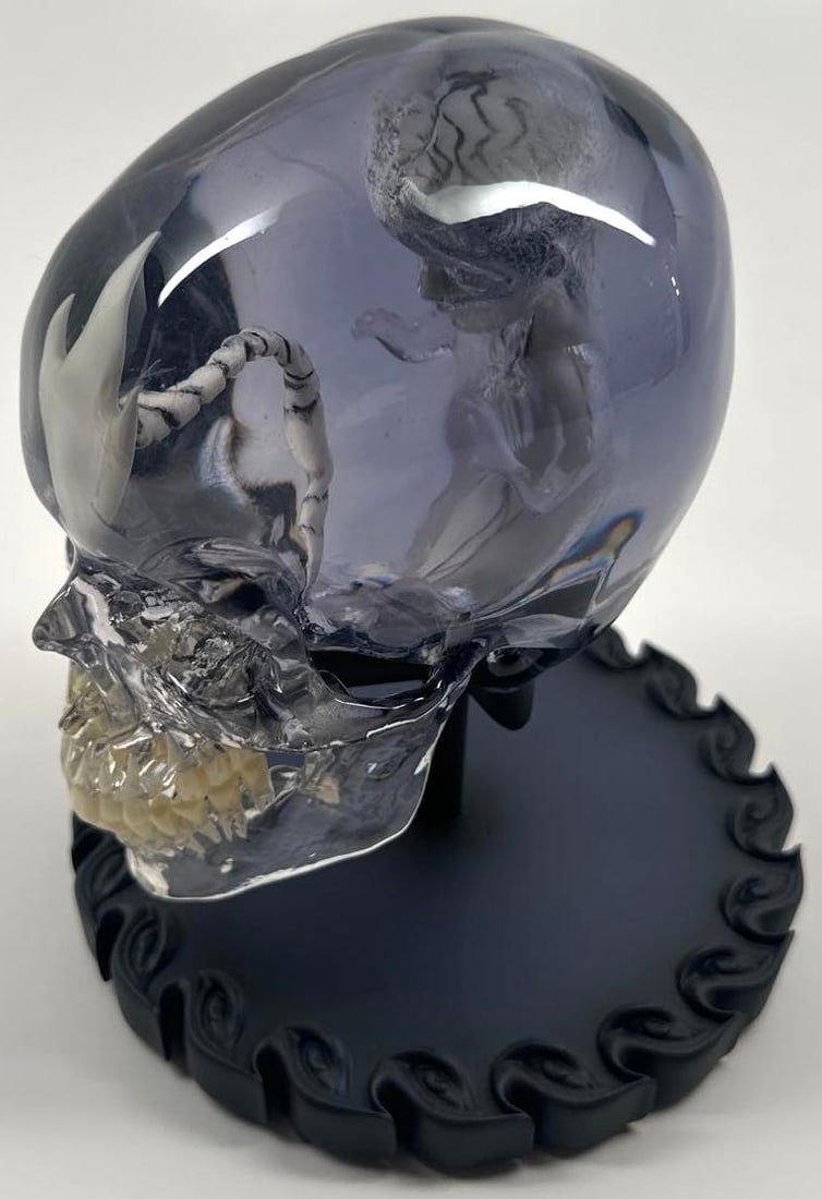 Tool Group Signed "Fetus in Skull Maquette" W/ Original Box (4 Sigs) (JSA) - 9
