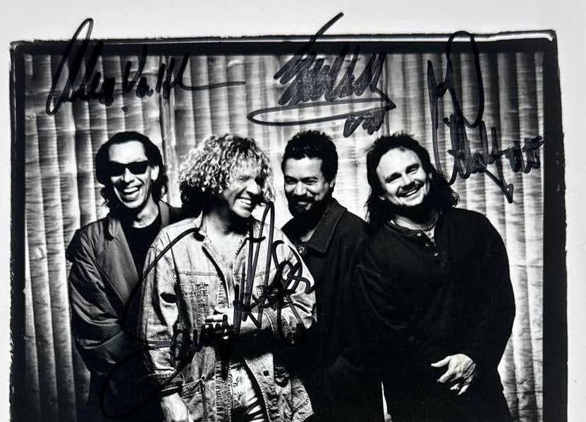 Van Halen Group Signed 10" x 8" Promo Photo (4 Sigs) (JSA Authentication) - 3