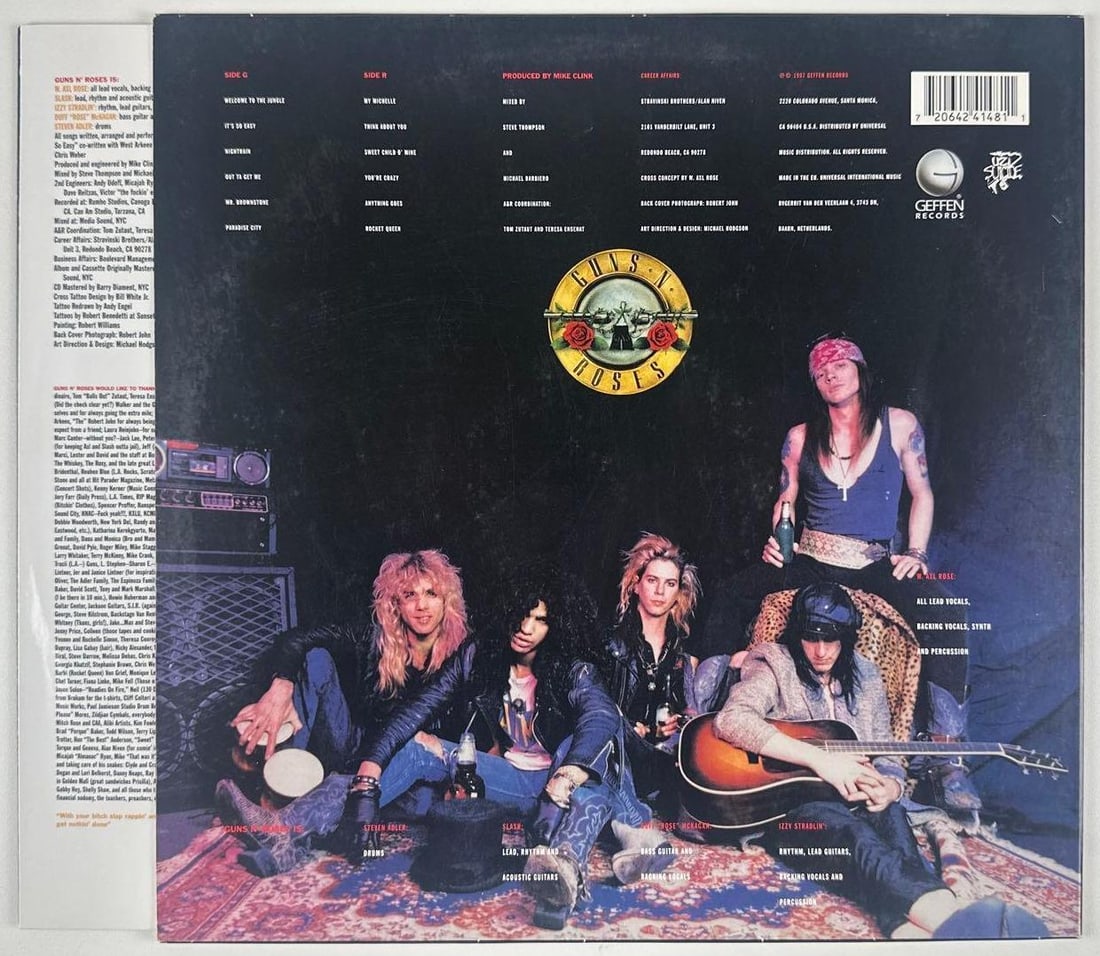 Guns N' Roses: Steven Adler Signed "Appetite For Destruction" Album (PSA/DNA) - 2