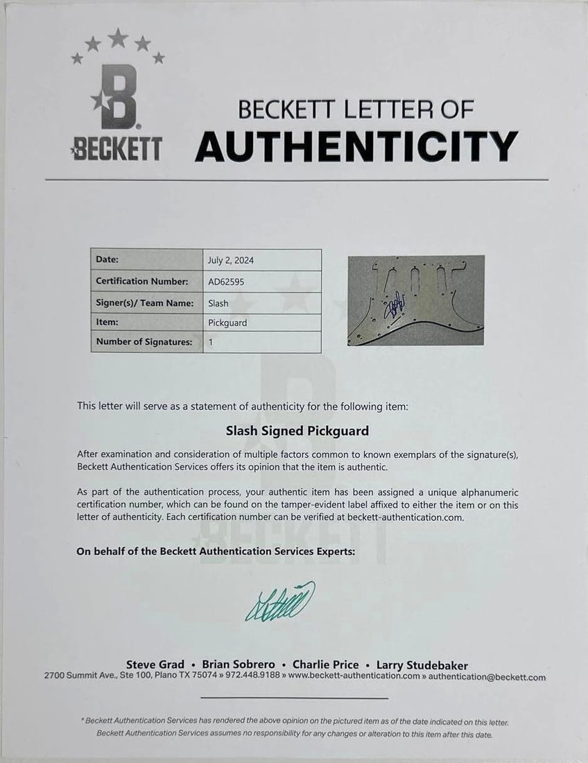 Guns N' Roses: Slash Signed Custom Graphics Stratocaster-Style Guitar (Beckett Authentication) - 4