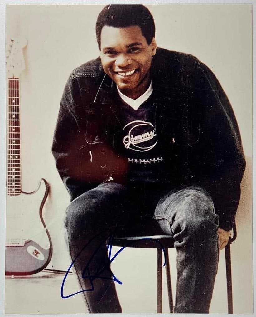 Robert Cray Signed 10" x 8" Photo (Third Party Guaranteed): Color 10" x 8" photo signed in blue felt tip marker by musician Robert Cray. In fine condition. Provenance Eaton & Brennan Auctions guarantees this lot to pass Third-Party Authentication. Please