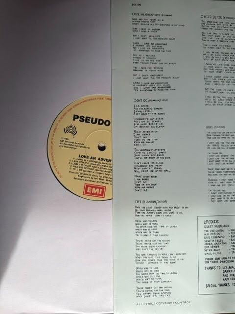 Pseudo Echo Group Signed "Love an Adventure" Australian Album (4 Sigs) (Third Party Guaranteed) - 3