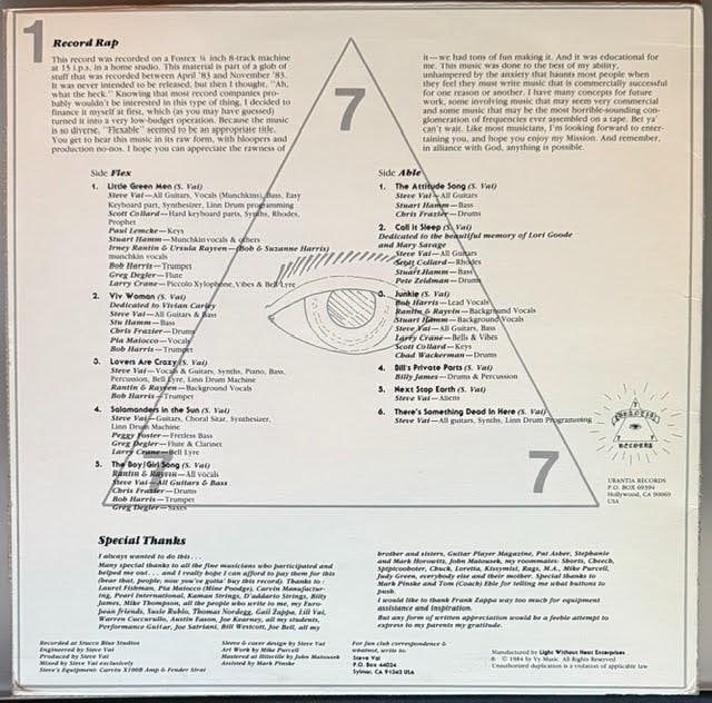 Steve Vai Signed "Flex-able" Album (Third Party Guaranteed) - 2