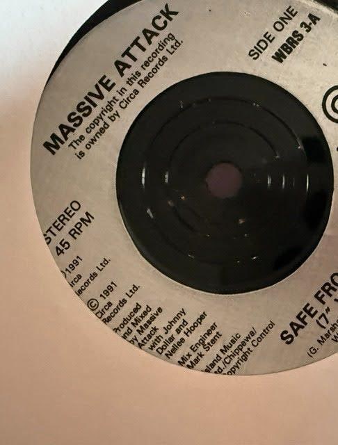 Massive Attack: Daddy G Signed "Safe From Harm" 45 (Third Party Guaranteed) - 4