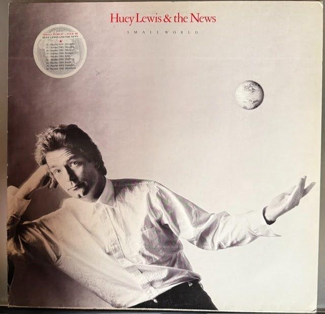 Huey Lewis & The News Signed "Small World" Vinyl Record (7 Sigs) (Third Party Guaranteed) - 2