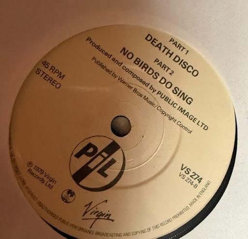 Public Image Ltd: John Lydon Signed "Death Disco"45 (Third Party Guaranteed) - 3