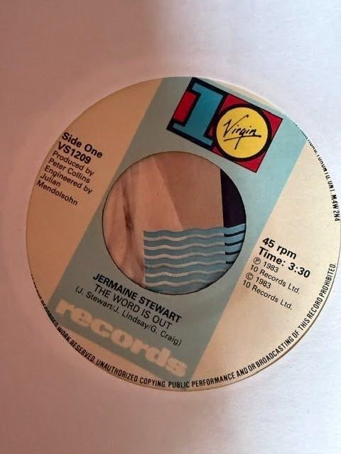 Jermaine Stewart Signed "The Word Is Out" 45 (JSA Authentication) - 3