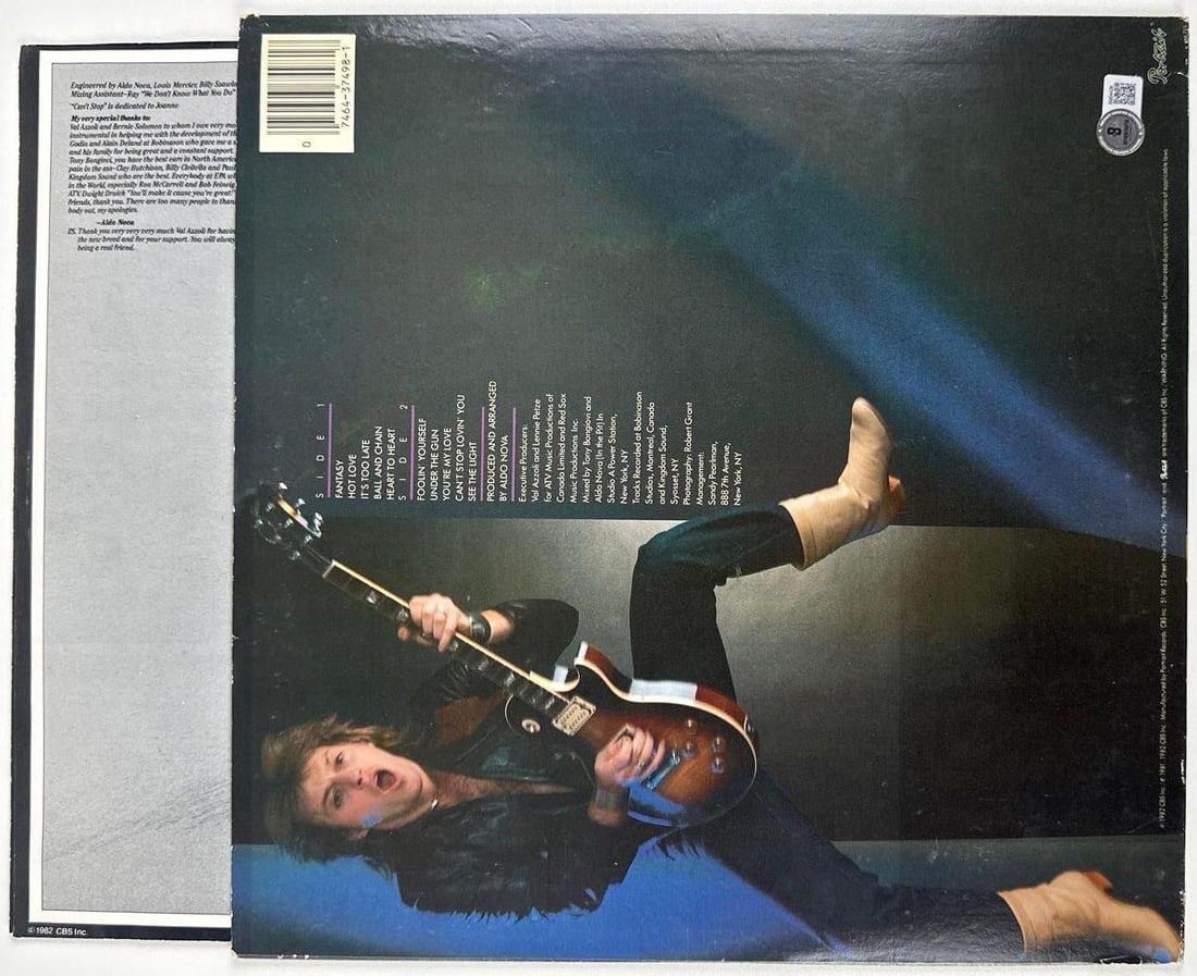 Aldo Nova Signed "S/T" Album (Beckett Authentication) - 2