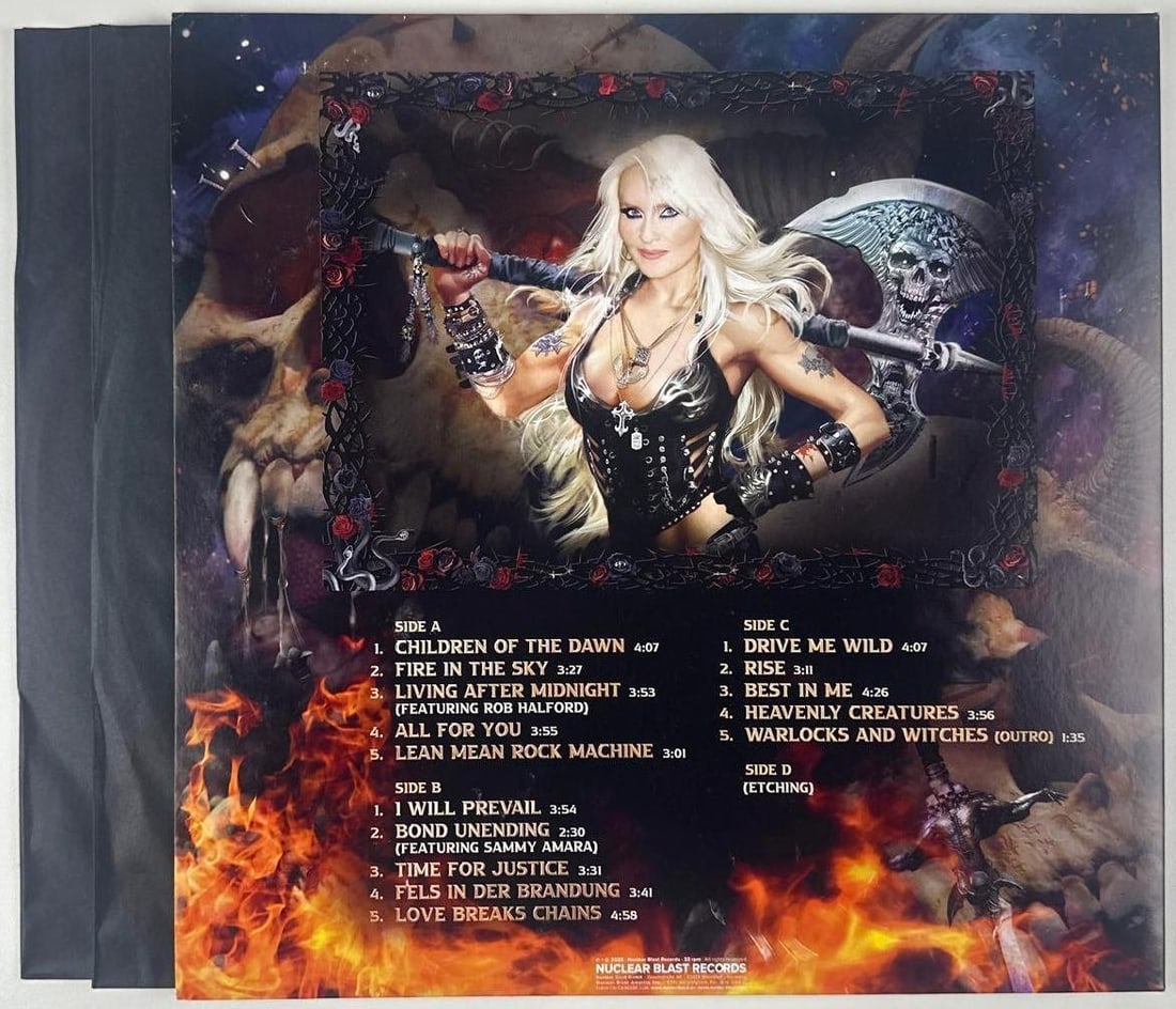 Doro Pesch Signed "Raise Your Fist" Album (JSA Authentication) - 2