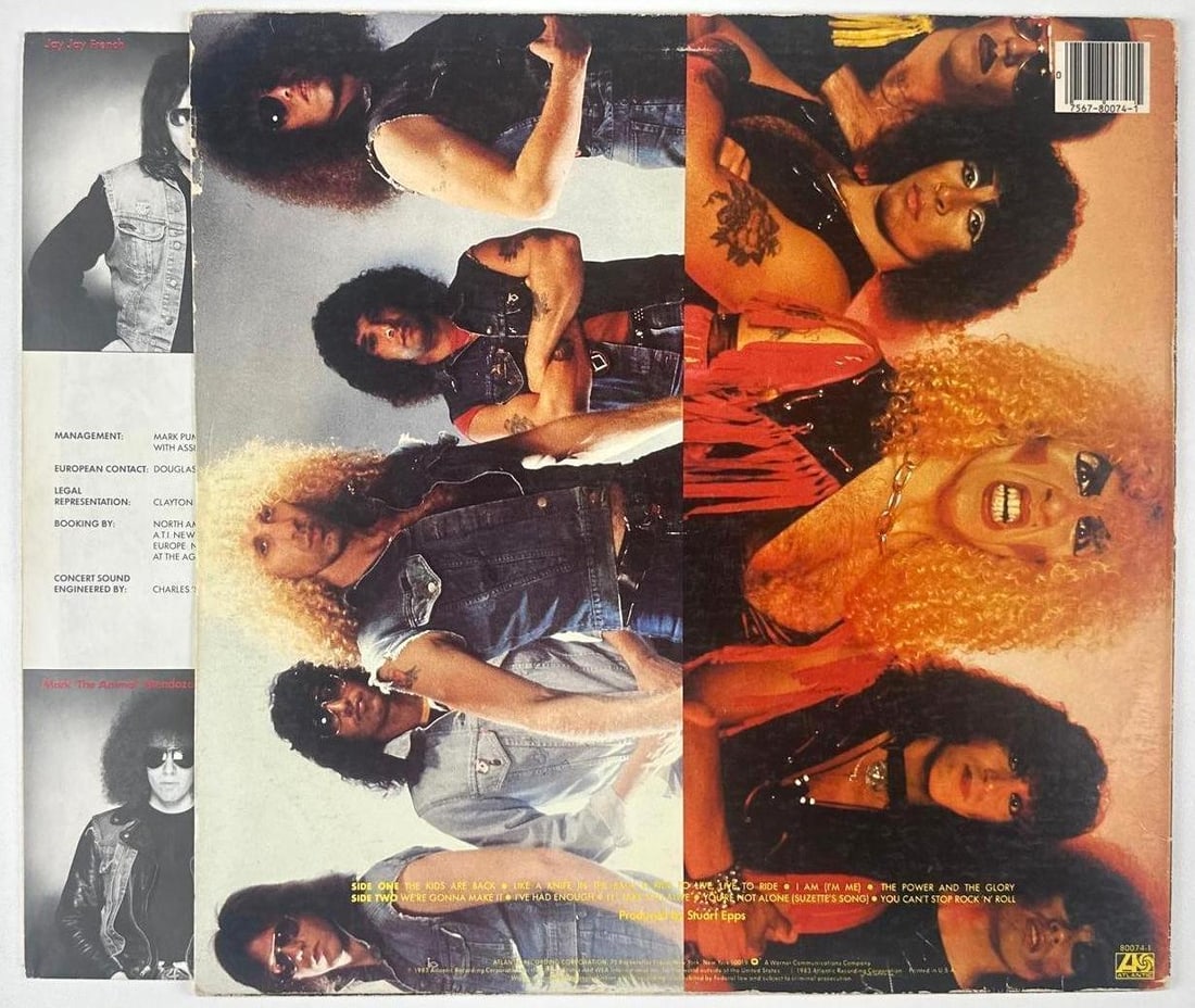 Twisted Sister: Dee Snider Signed "You Can't Stop Rock 'N' Roll" Album (JSA) - 2
